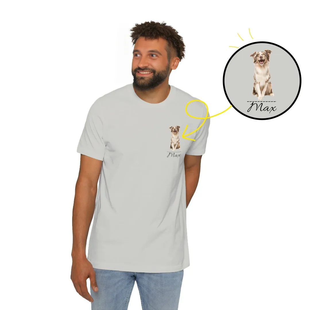Custom Pet Dog Shirt Gift For Pet Dog Mom,  Portrait Pet T-Shirt For Dog lover