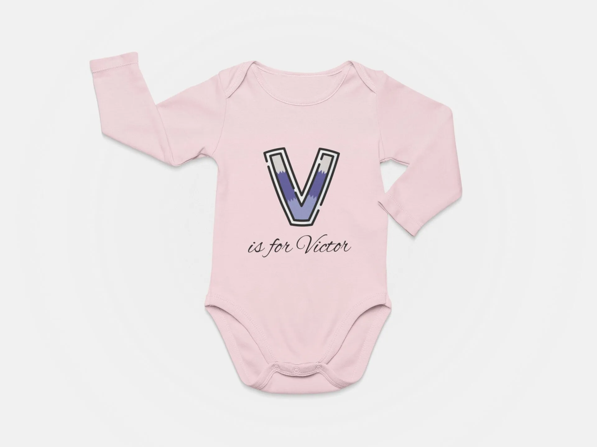 Custom Toddler Shirt Gift for Birthday Girl with Initials V Gift For Kids