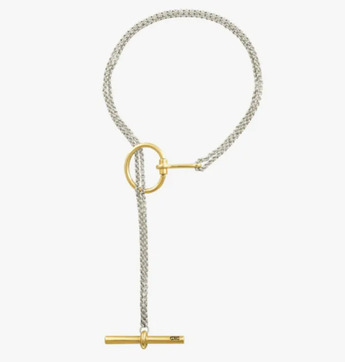 CXC- Gold and Silver Toggle Necklace