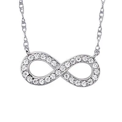 Diamond Infinity Symbol Necklace