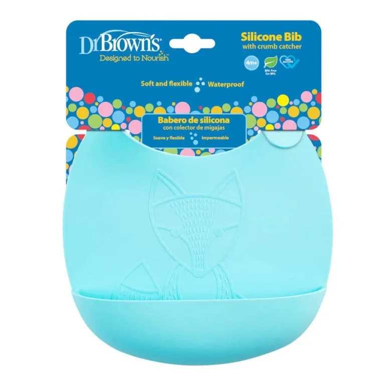Dr. Browns Silicone Bib - Turquoise