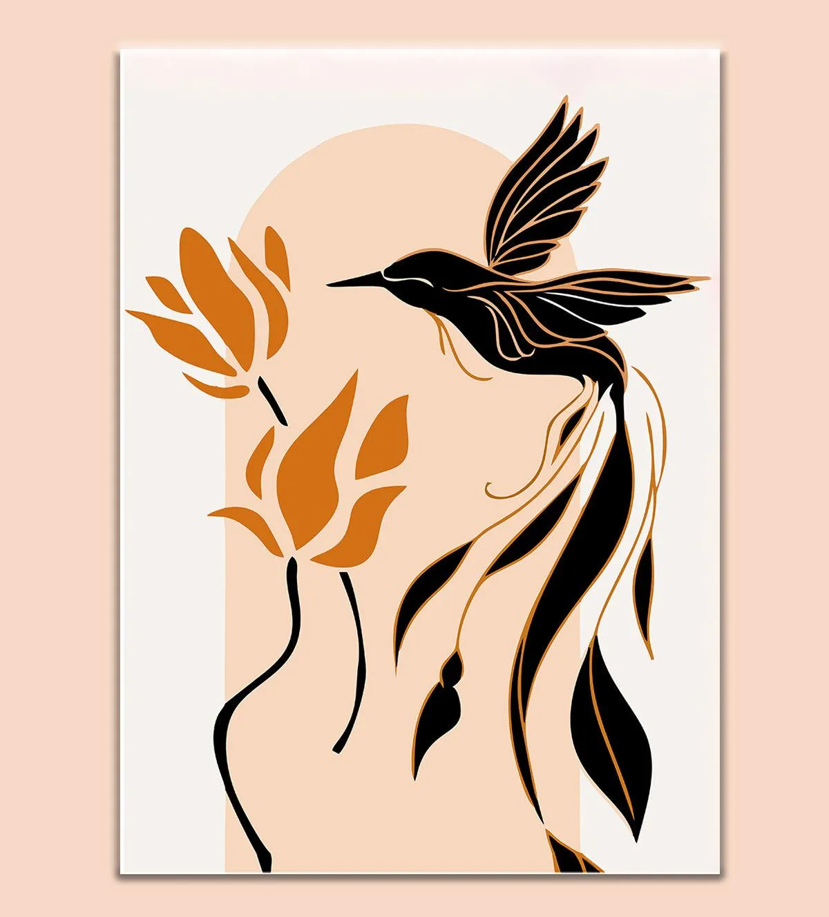 Elegant Echoes: Trio Minimalist Botanical Wall Art