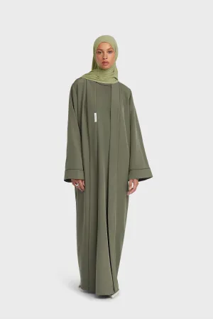 Essential Abaya  Short | Dusty Olive