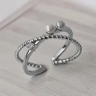 Eternal Pearl Infinity Ring