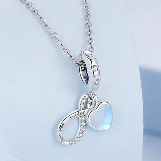 Eternal Sisterhood Blue Hanging Charm Beads