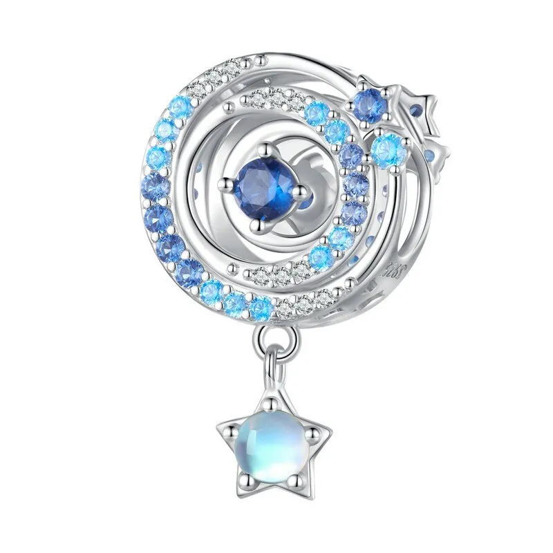 Eternal Sisterhood Blue Hanging Charm Beads