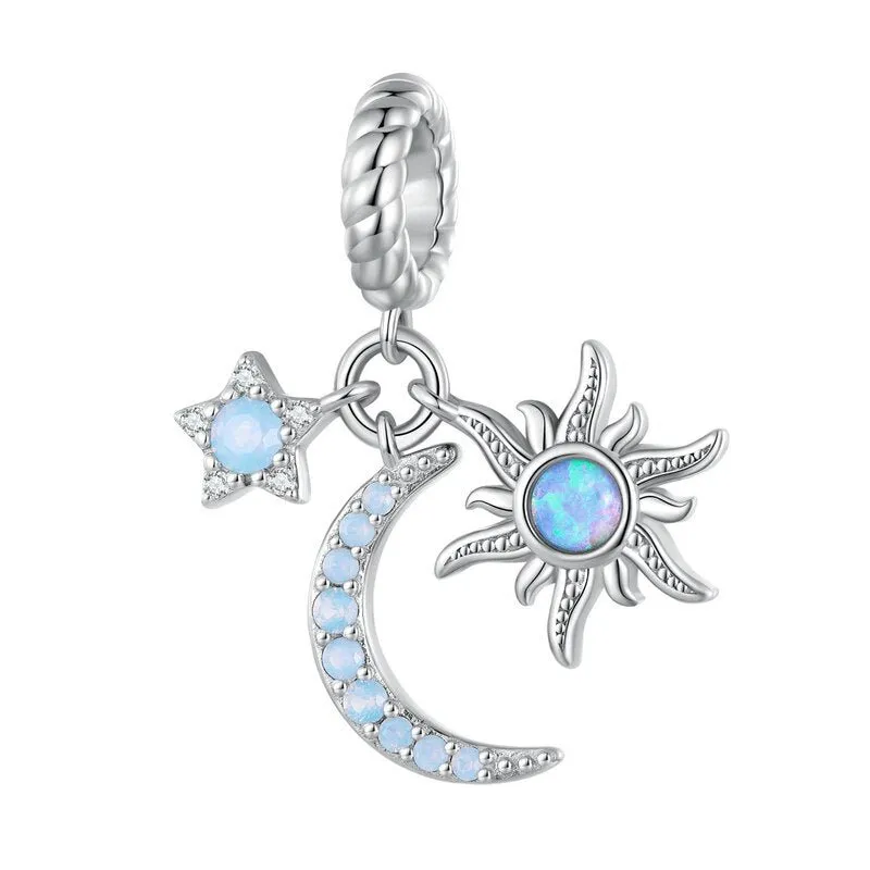 Eternal Sisterhood Blue Hanging Charm Beads