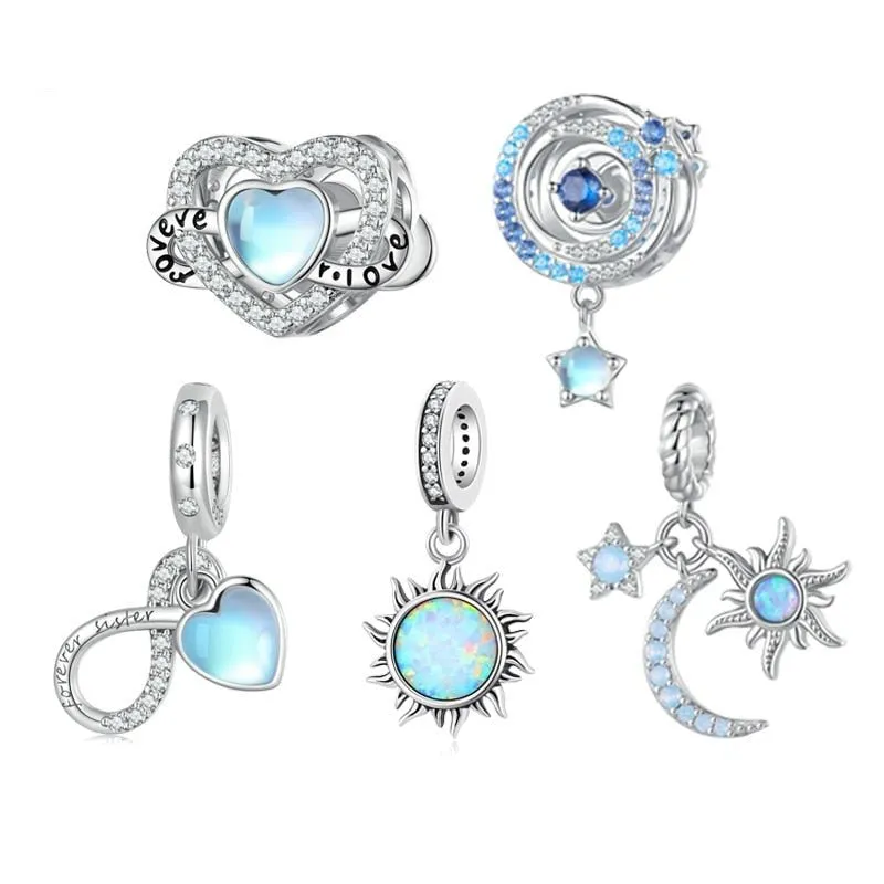 Eternal Sisterhood Blue Hanging Charm Beads