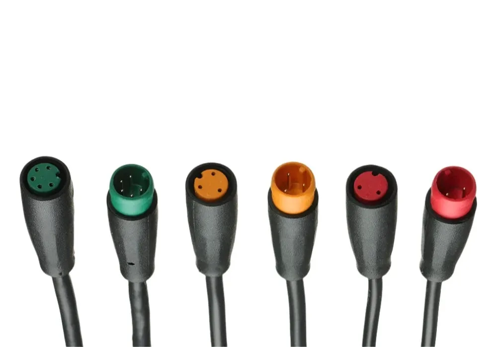 Extension cord Base Connector 2 3 4 5 6Pin 9mm Cable Waterproof Connector For Ebike Bafang Display Pin Optional Cable