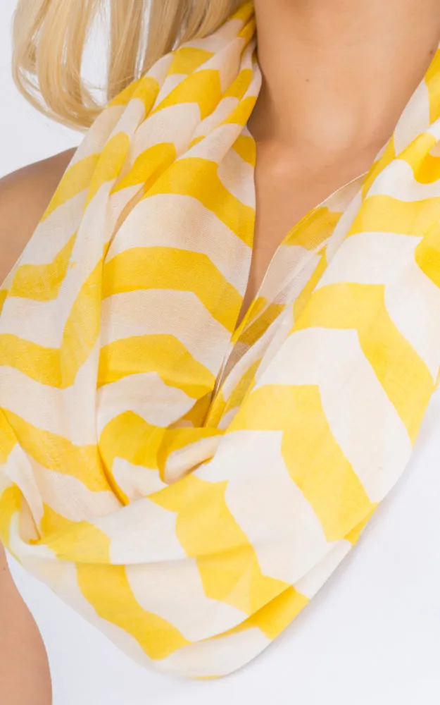 GCC067 Chevron pattern Infinity Scarf