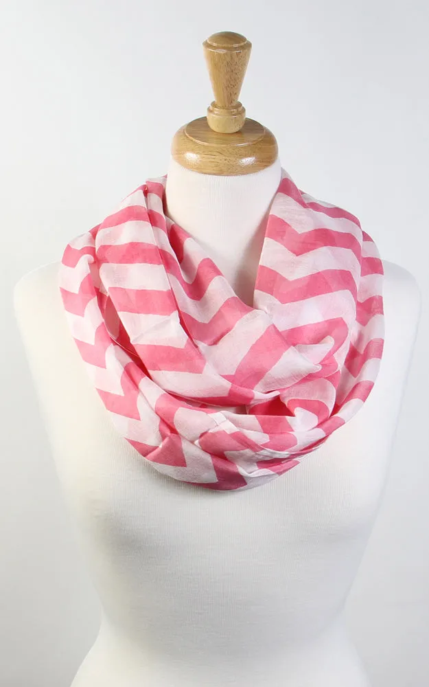 GCC067 Chevron pattern Infinity Scarf