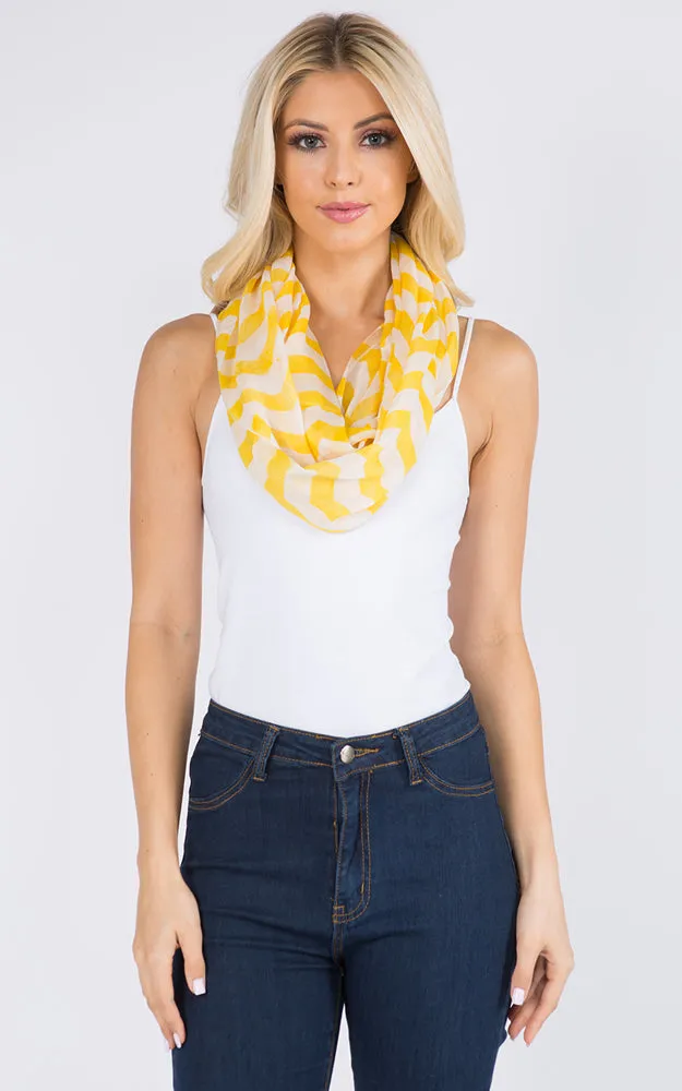 GCC067 Chevron pattern Infinity Scarf