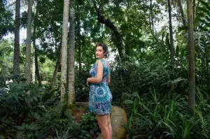 Gem Short Dress - Travel Teal