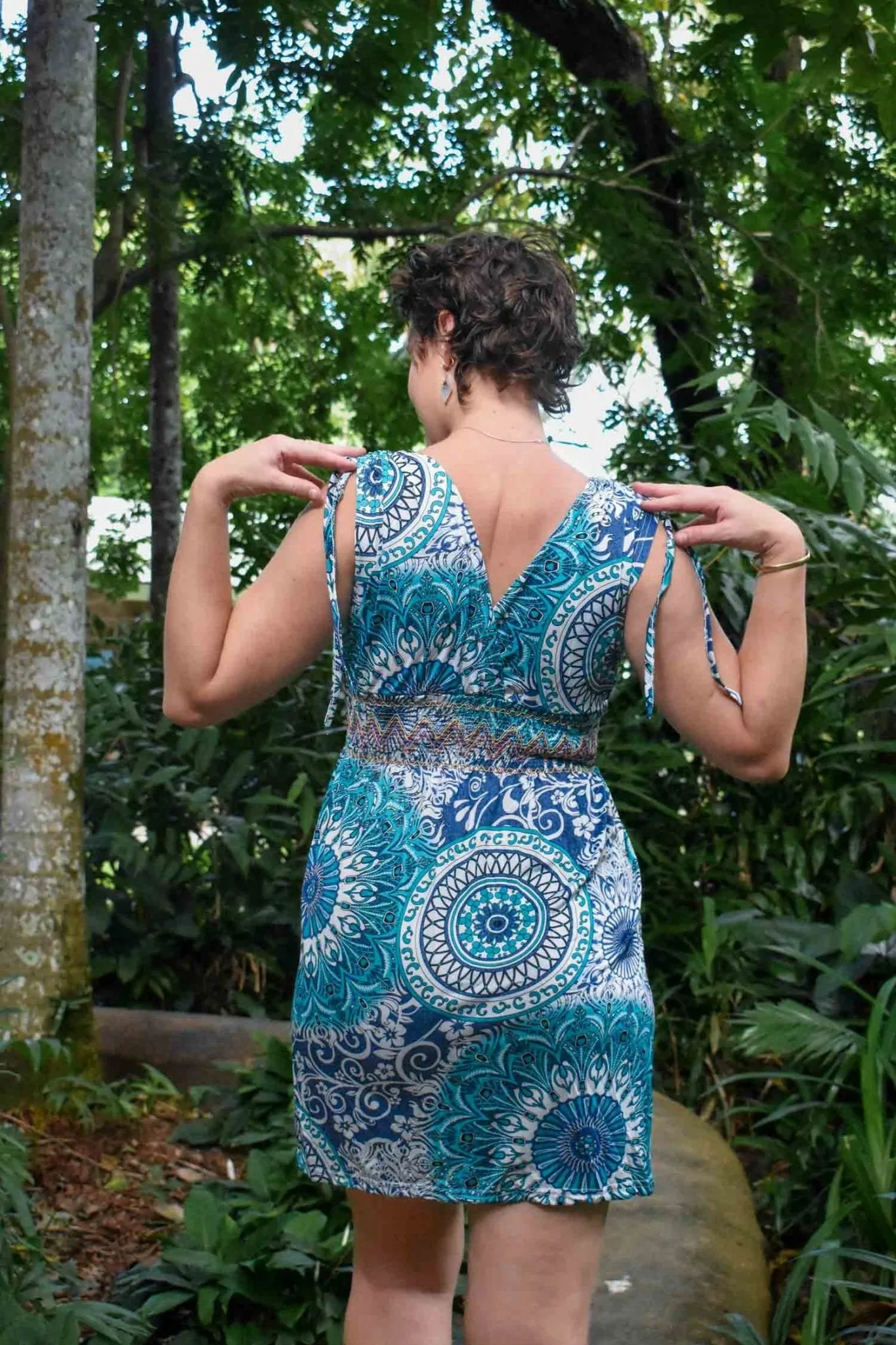 Gem Short Dress - Travel Teal