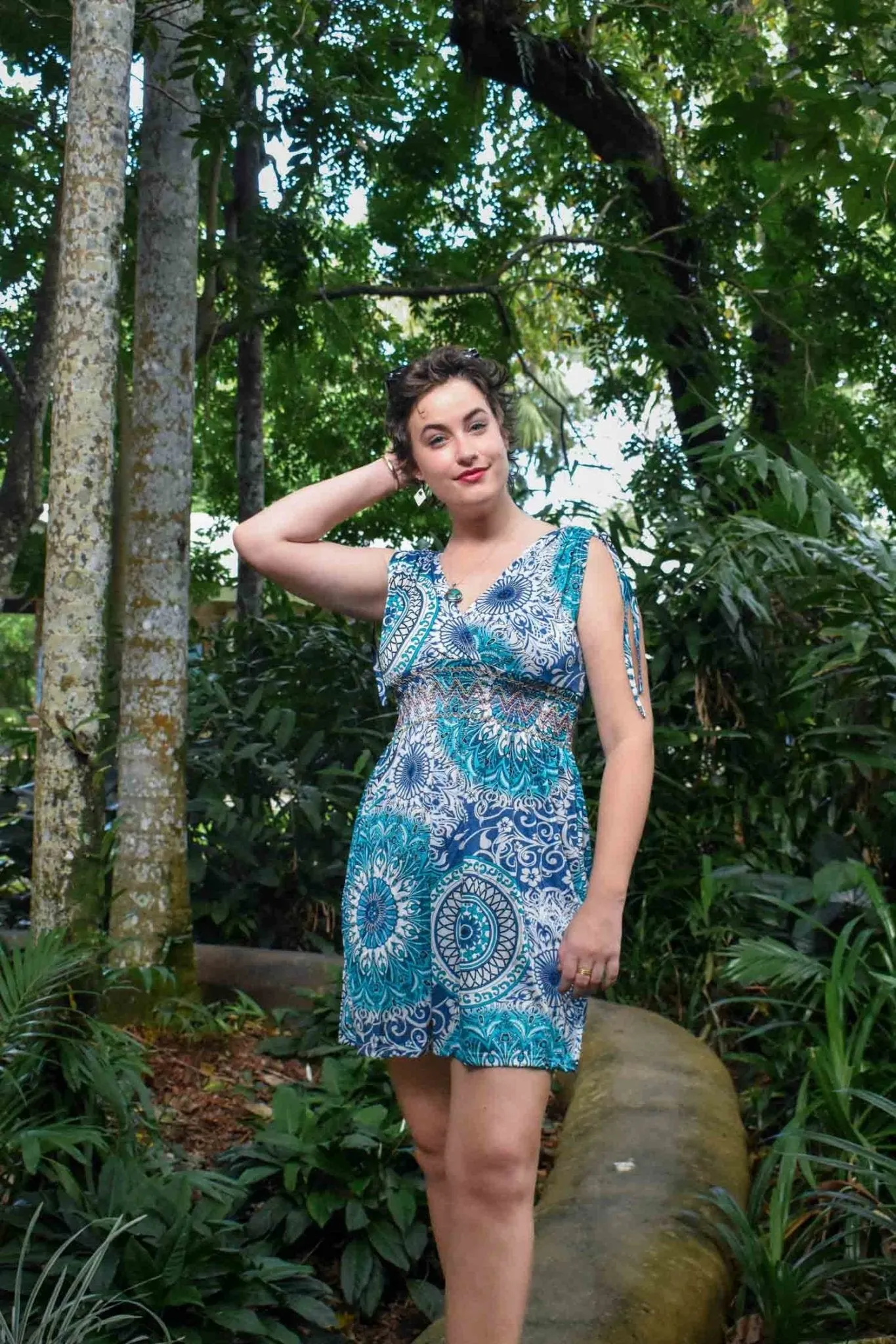 Gem Short Dress - Travel Teal