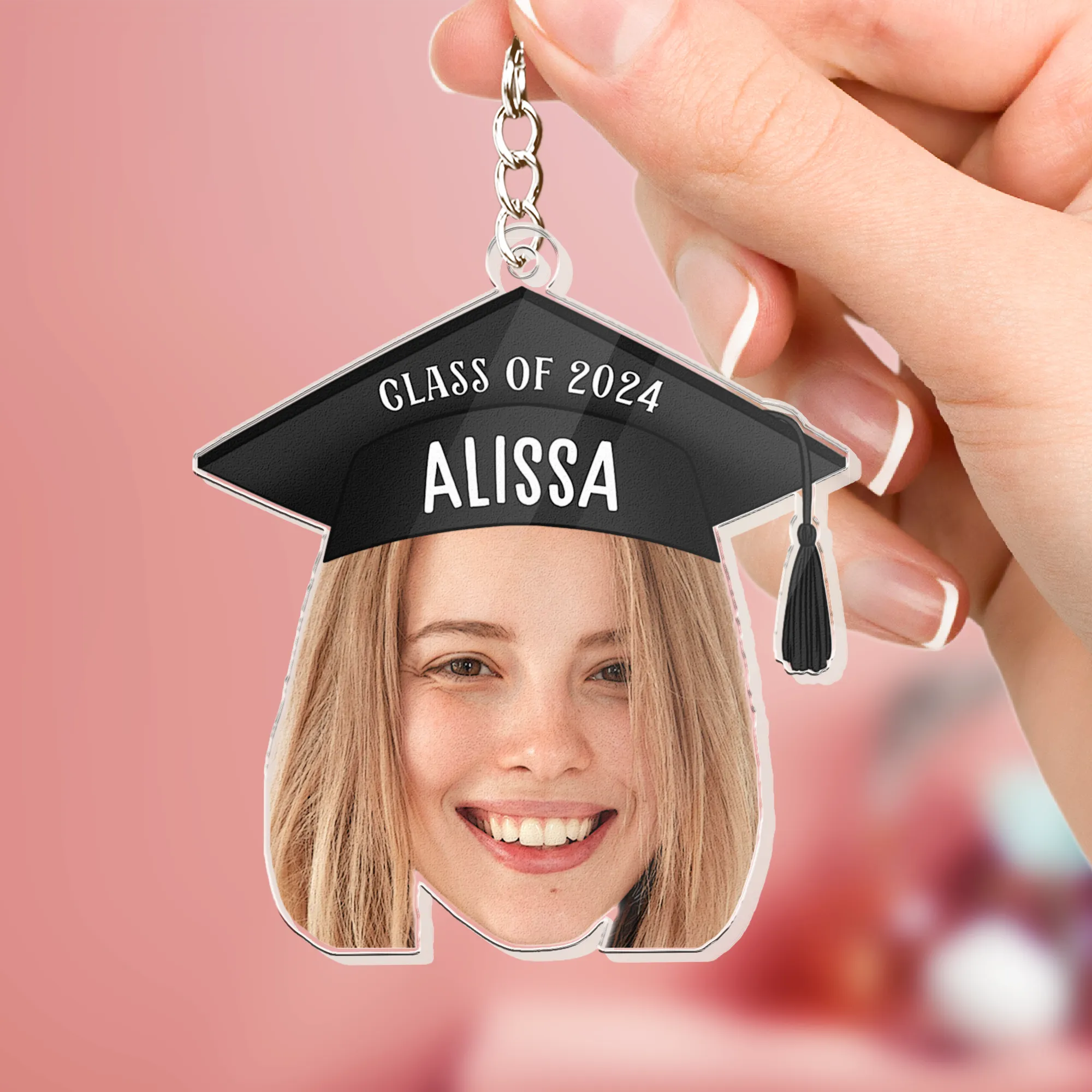 Graduation Custom Face - Personalized Acrylic Photo Keychain