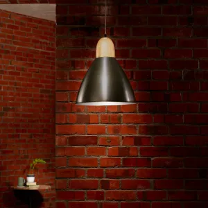 Gun Metal Pendant Lamp- Narrow
