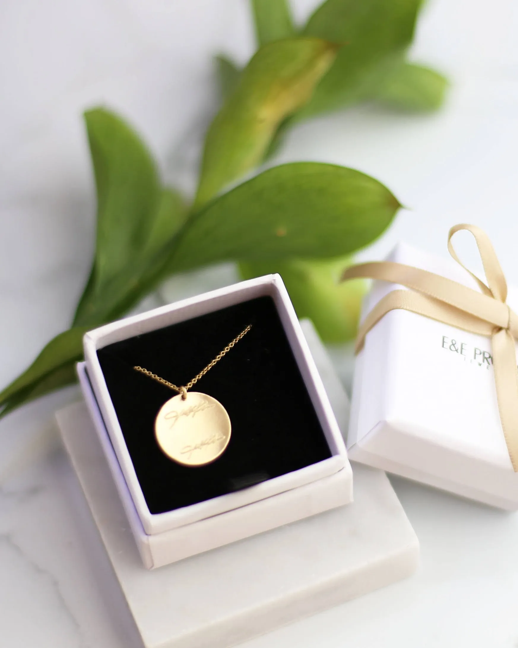 Handwriting Disc Necklace
