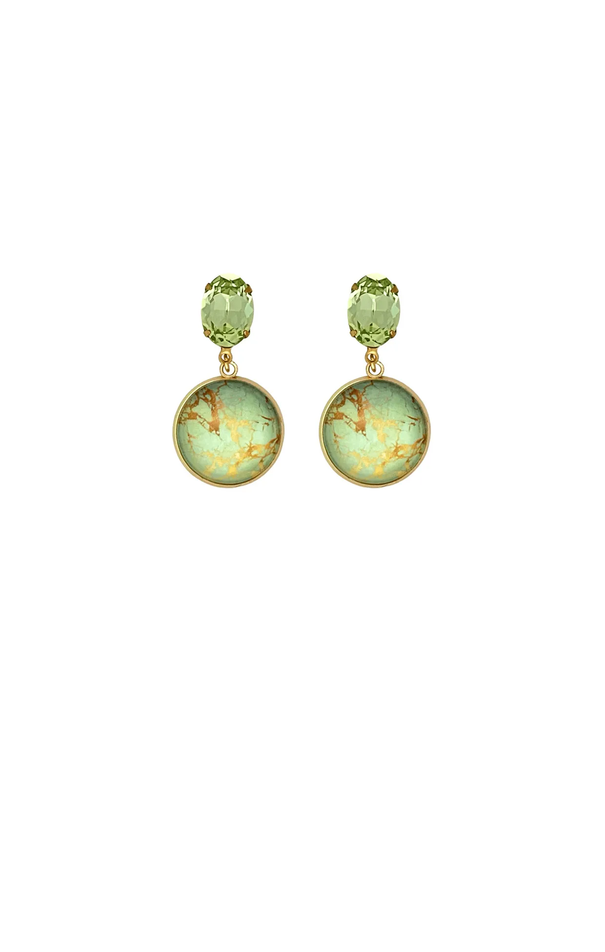 HARRIET EARRING IN GREEN