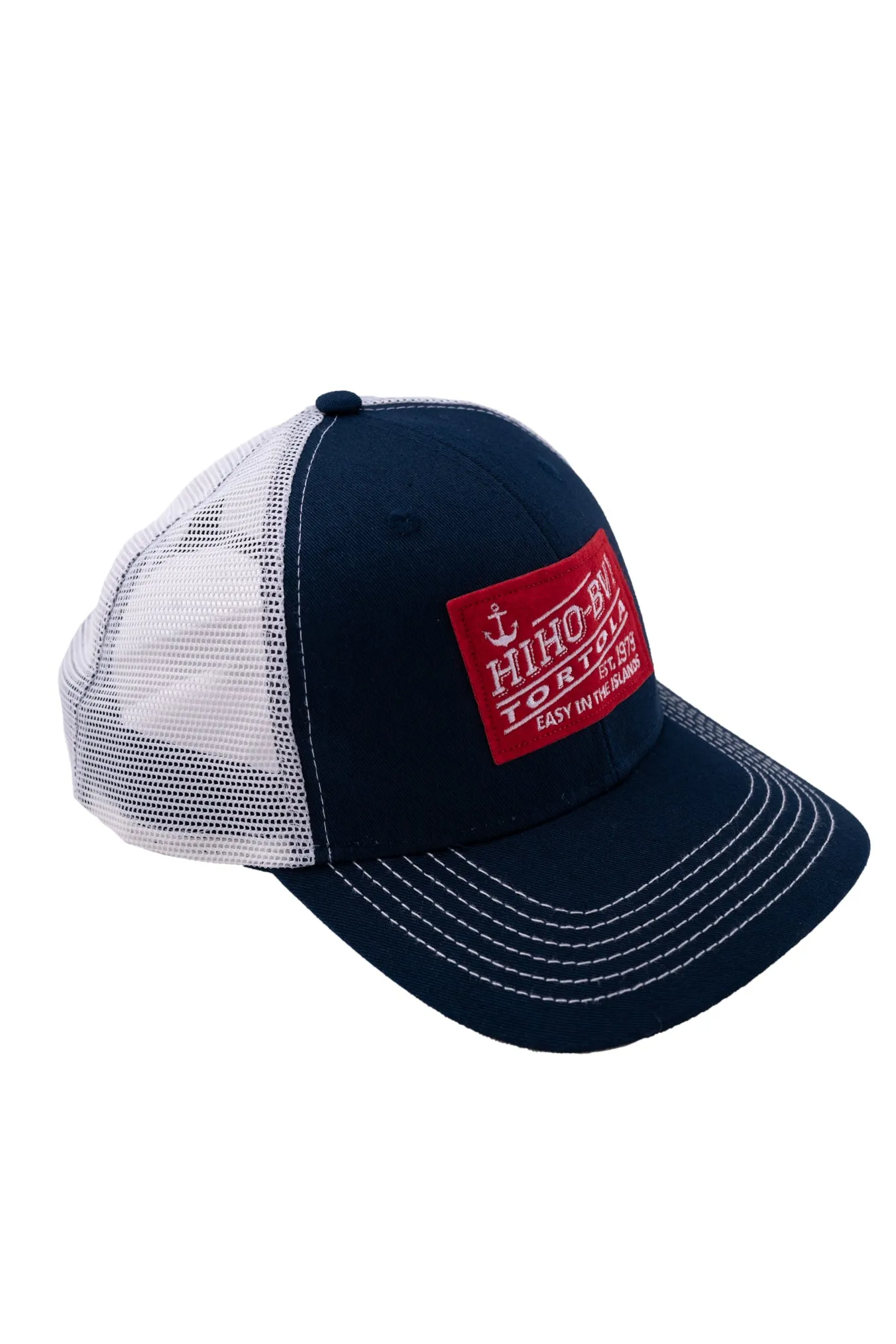 HIHO BVI Patch Navy Trucker Cap