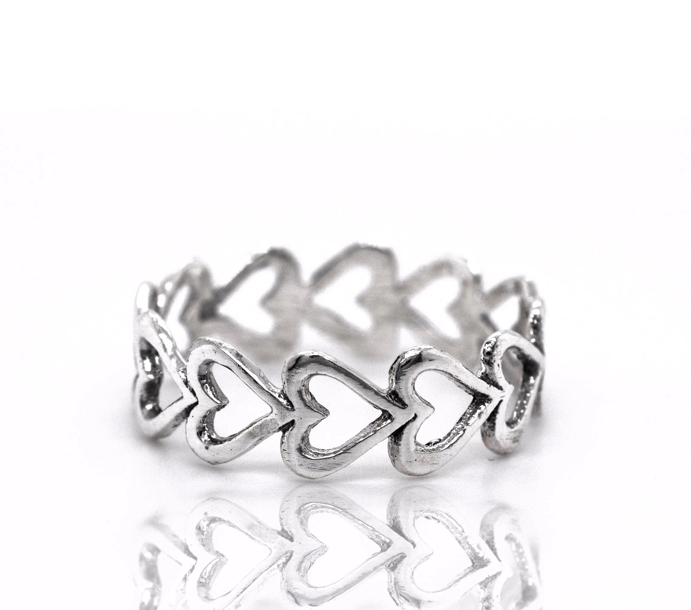 Horizontal Cut-Out Heart Band