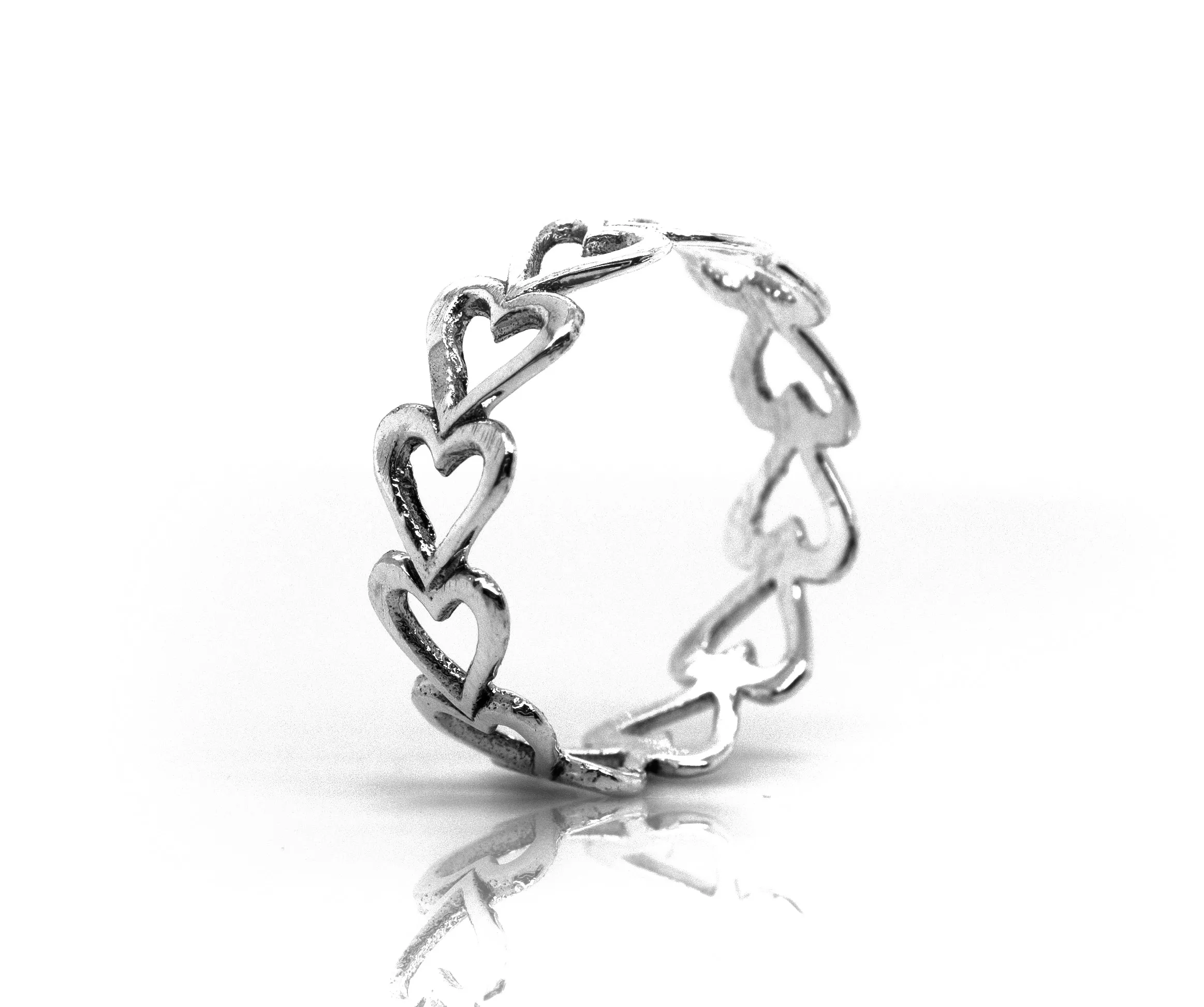 Horizontal Cut-Out Heart Band