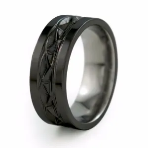 Hypnos | Black Titanium Ring