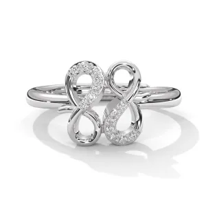 Infinity Duo 925 Sterling Silver Ring