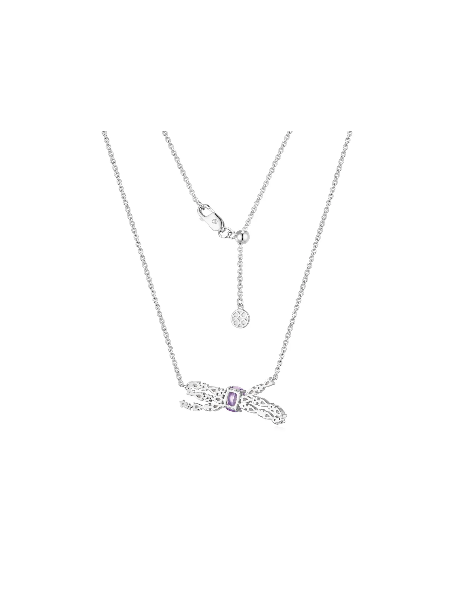 Infinity Link Necklace (White)