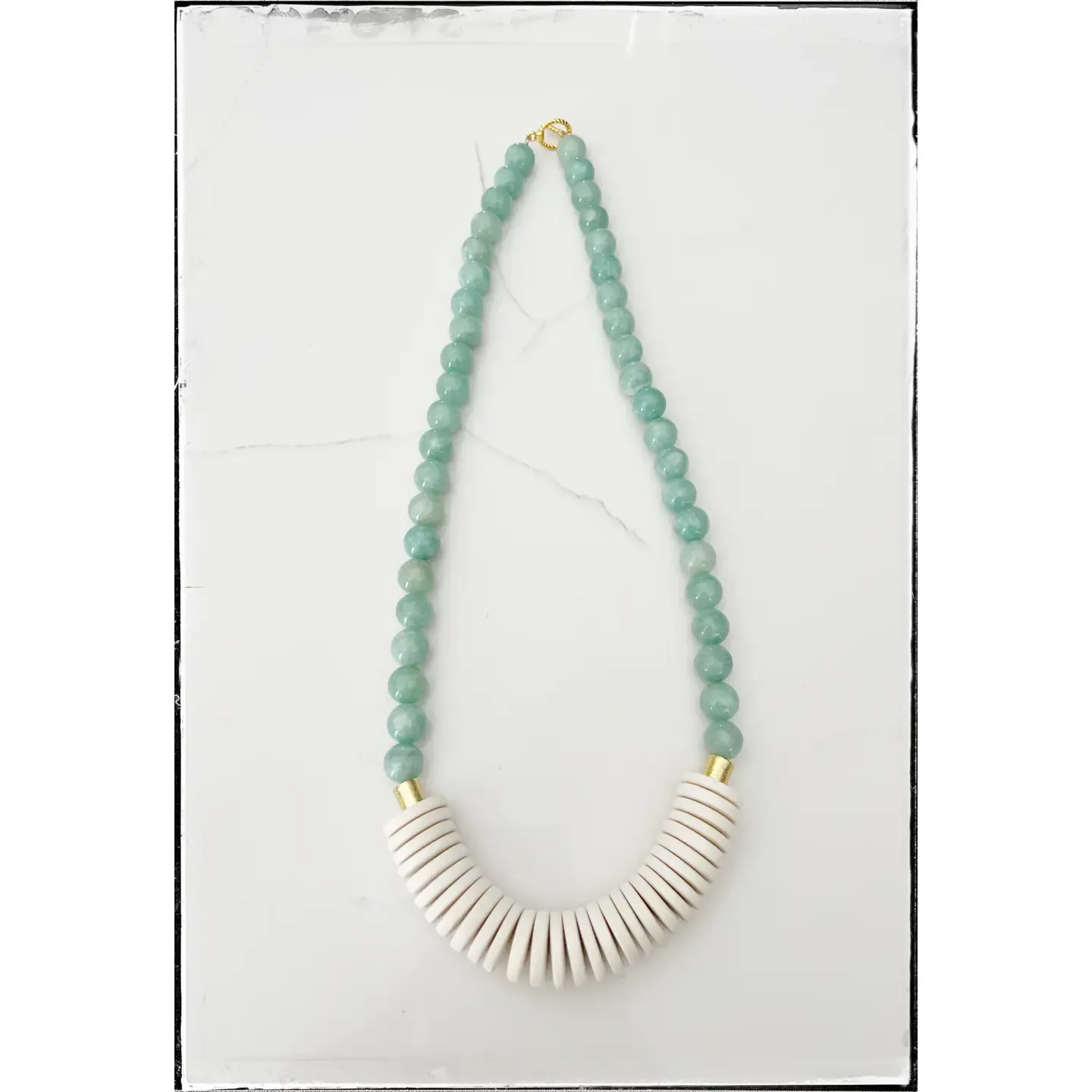 Jade Gemstone Bead Necklace