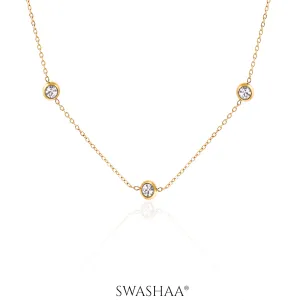 Kaima Diamond 18K Gold Plated Choker