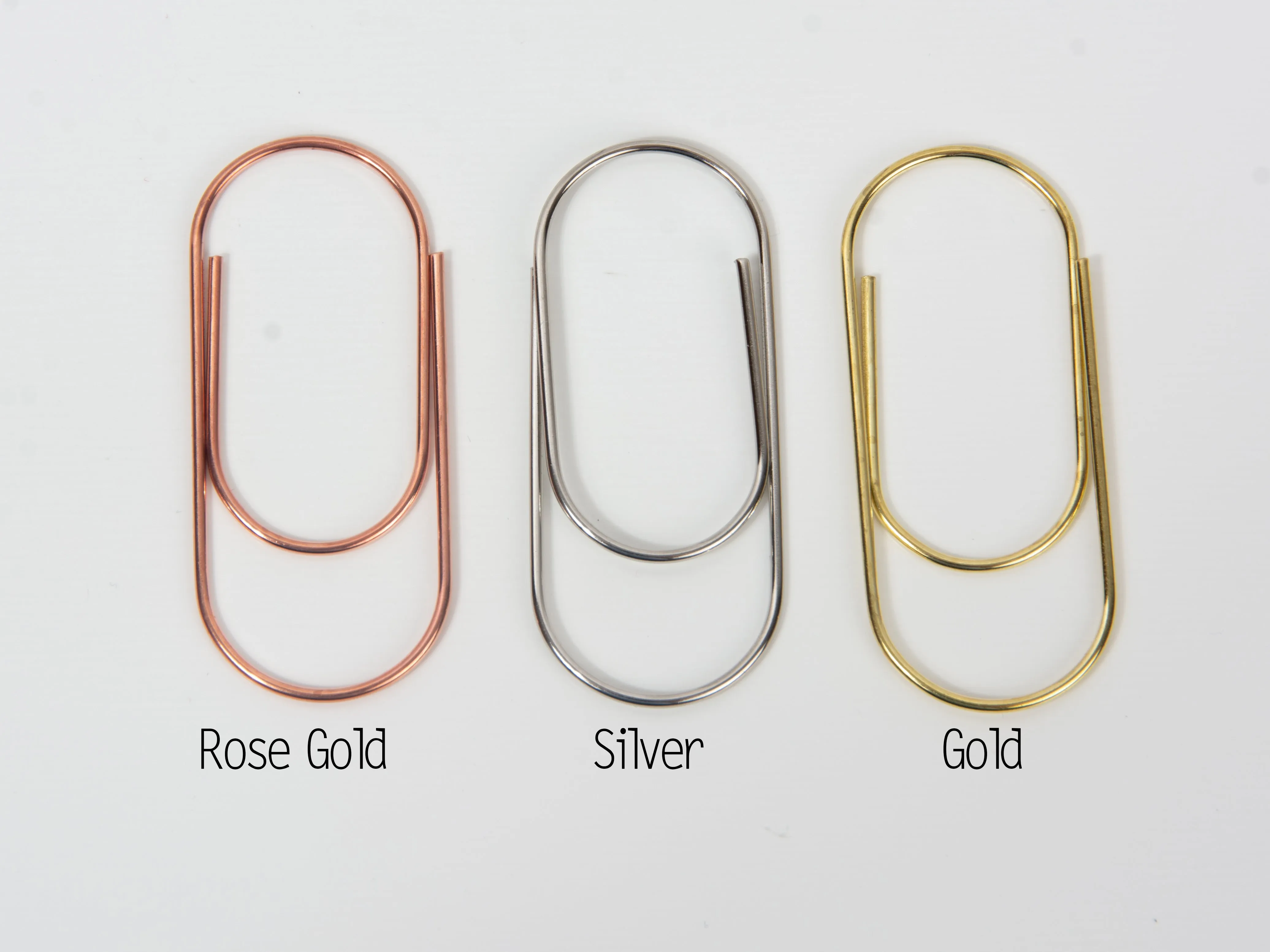 Light Blue Bow Wide Planner Clip - Bookmark in Silver, Gold or Rose Gold