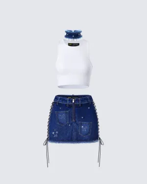 Maja Blue Denim Set