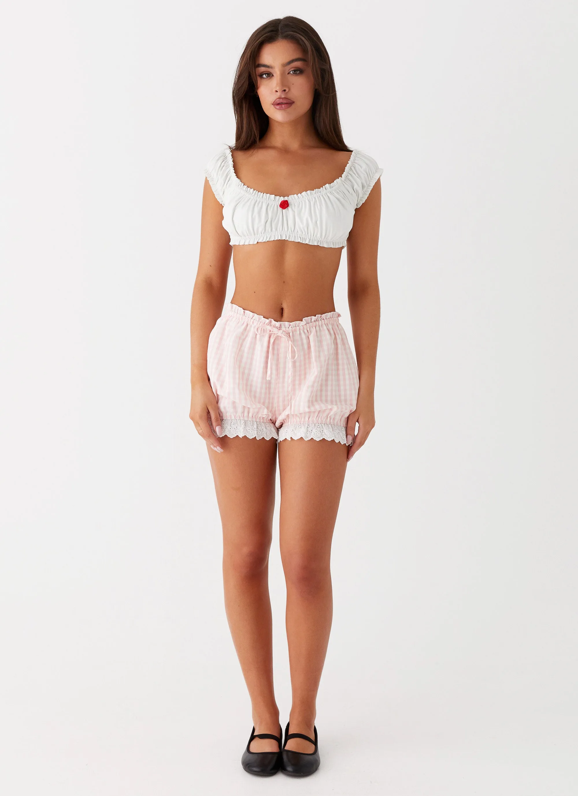 Marcella Crop Top - White