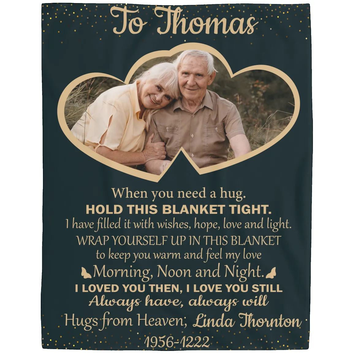 Memorial Photo Plush Fleece Blanket