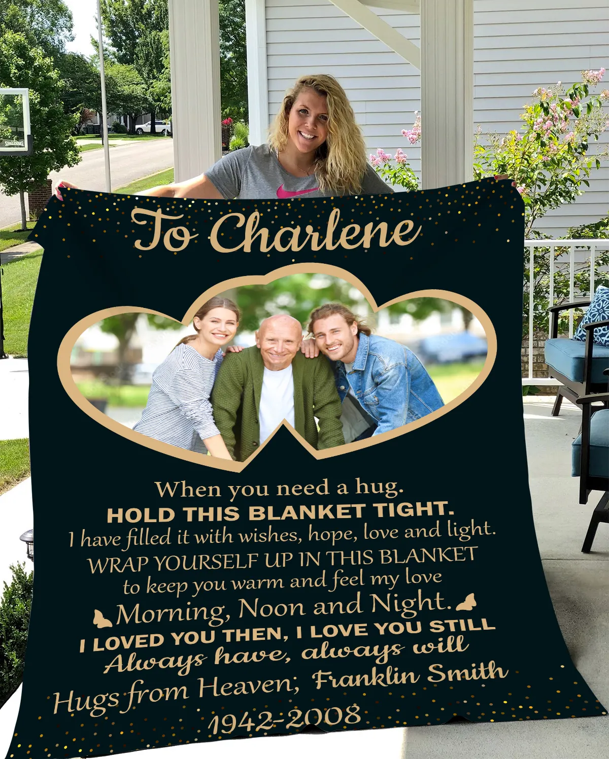 Memorial Photo Plush Fleece Blanket