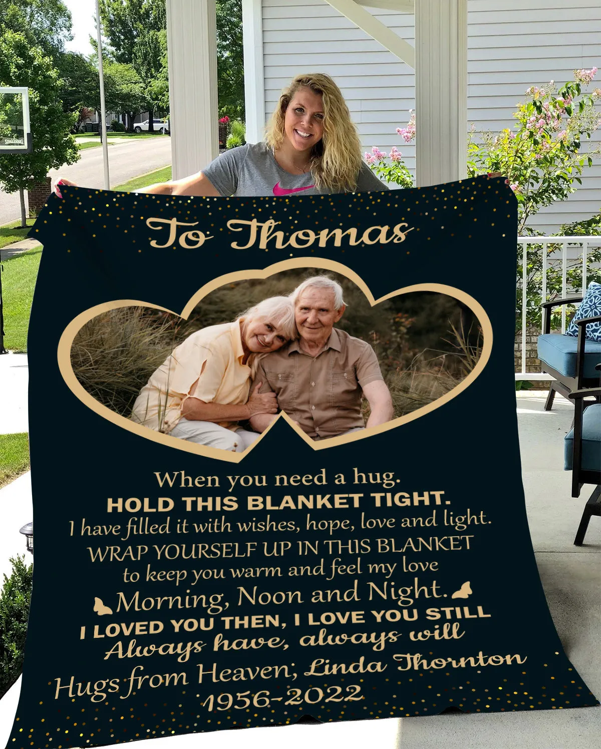 Memorial Photo Plush Fleece Blanket