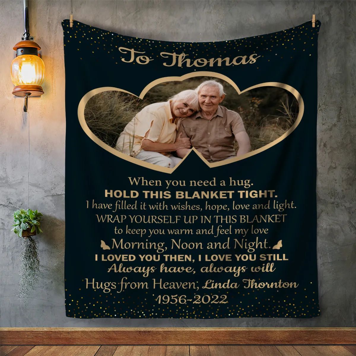 Memorial Photo Plush Fleece Blanket