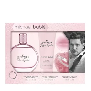 Michael Bublé By Invitation Rose Gold 4 Piece Pamper Gift Set Discontinued