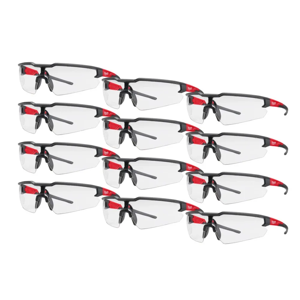 Milwaukee 48732900A 12 Piece Clear Safety Glasses