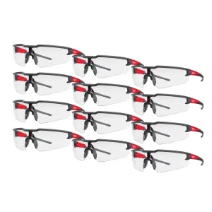 Milwaukee 48732900A 12 Piece Clear Safety Glasses