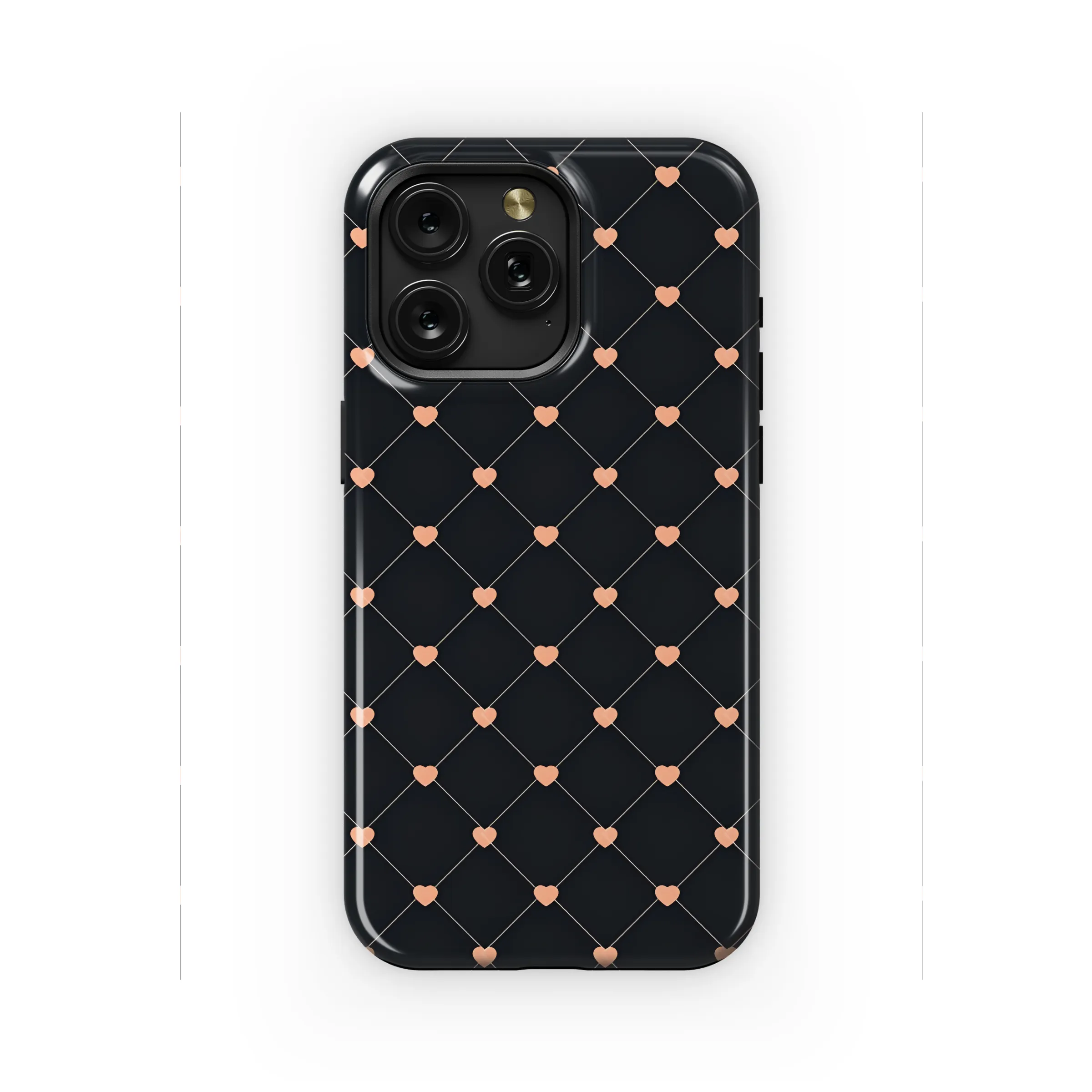 Minimalist Heart Line Seamless Pattern Phone Case iPhone Samsung Cover Pixel 2149