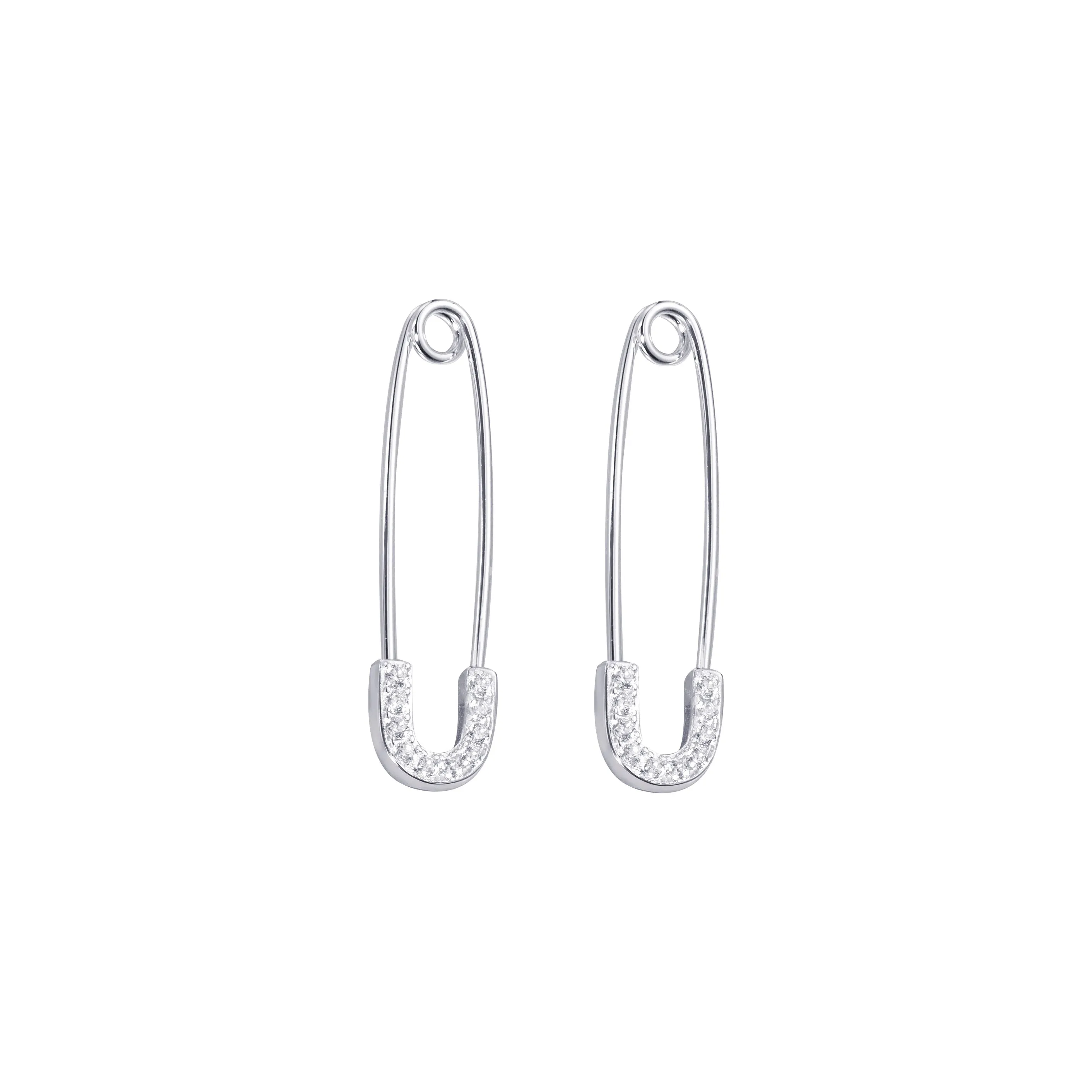 Minimalist Safety Pin Earrings