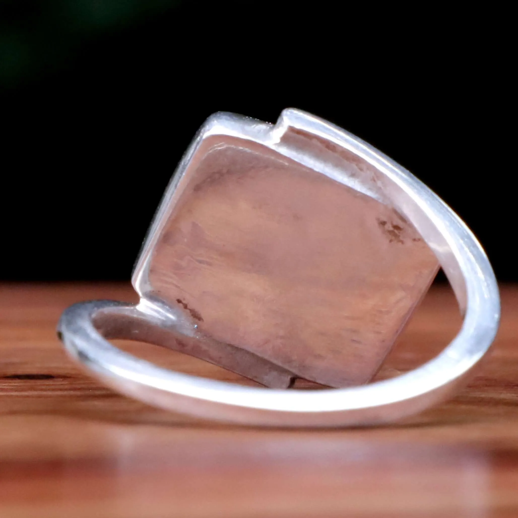 Minimalist Yemeni Aqeeq Sterling Silver Ring