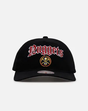 Mitchell & Ness Denver Nuggets 'Old English' Caddy Fit Snapback Black