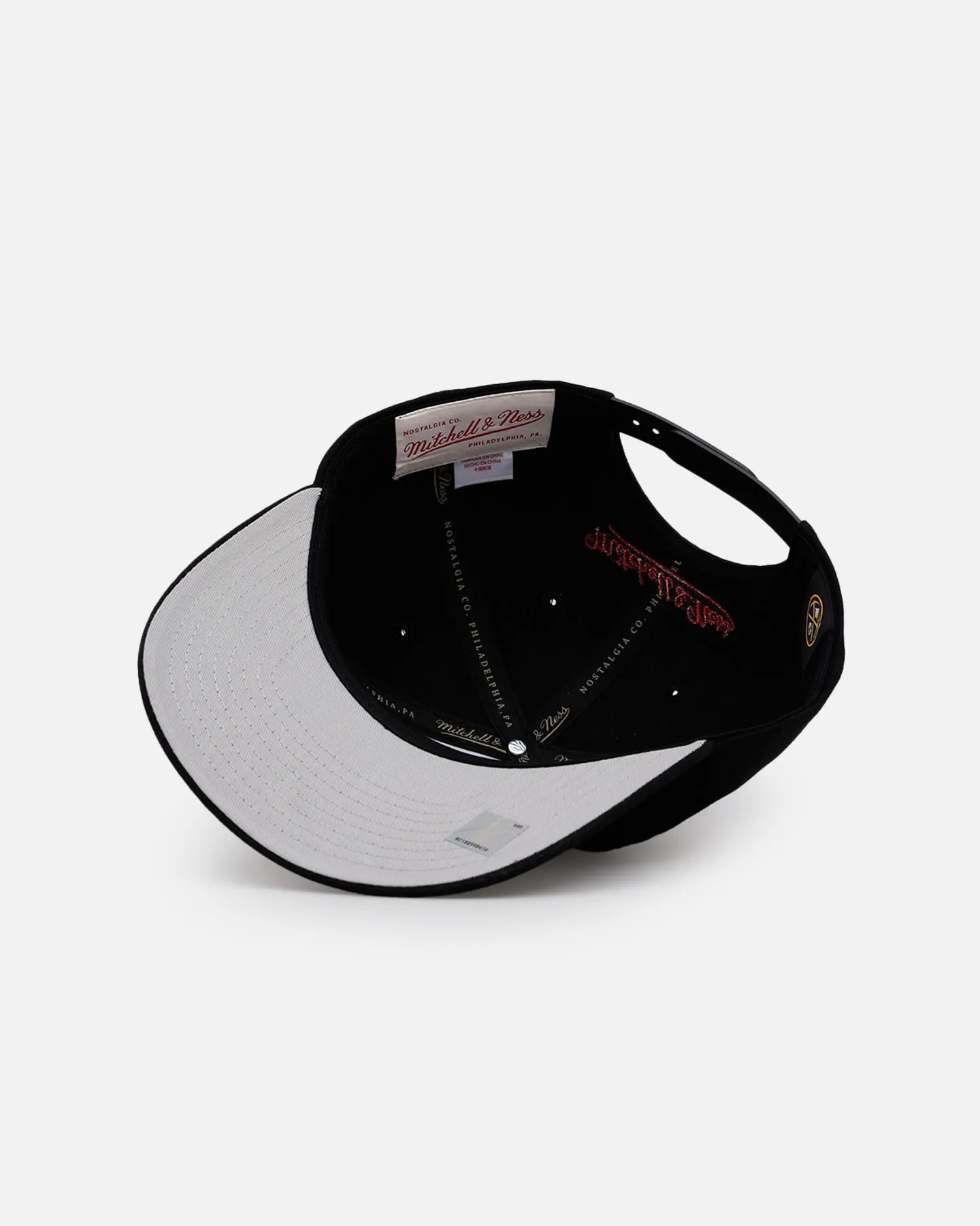 Mitchell & Ness Denver Nuggets 'Old English' Caddy Fit Snapback Black