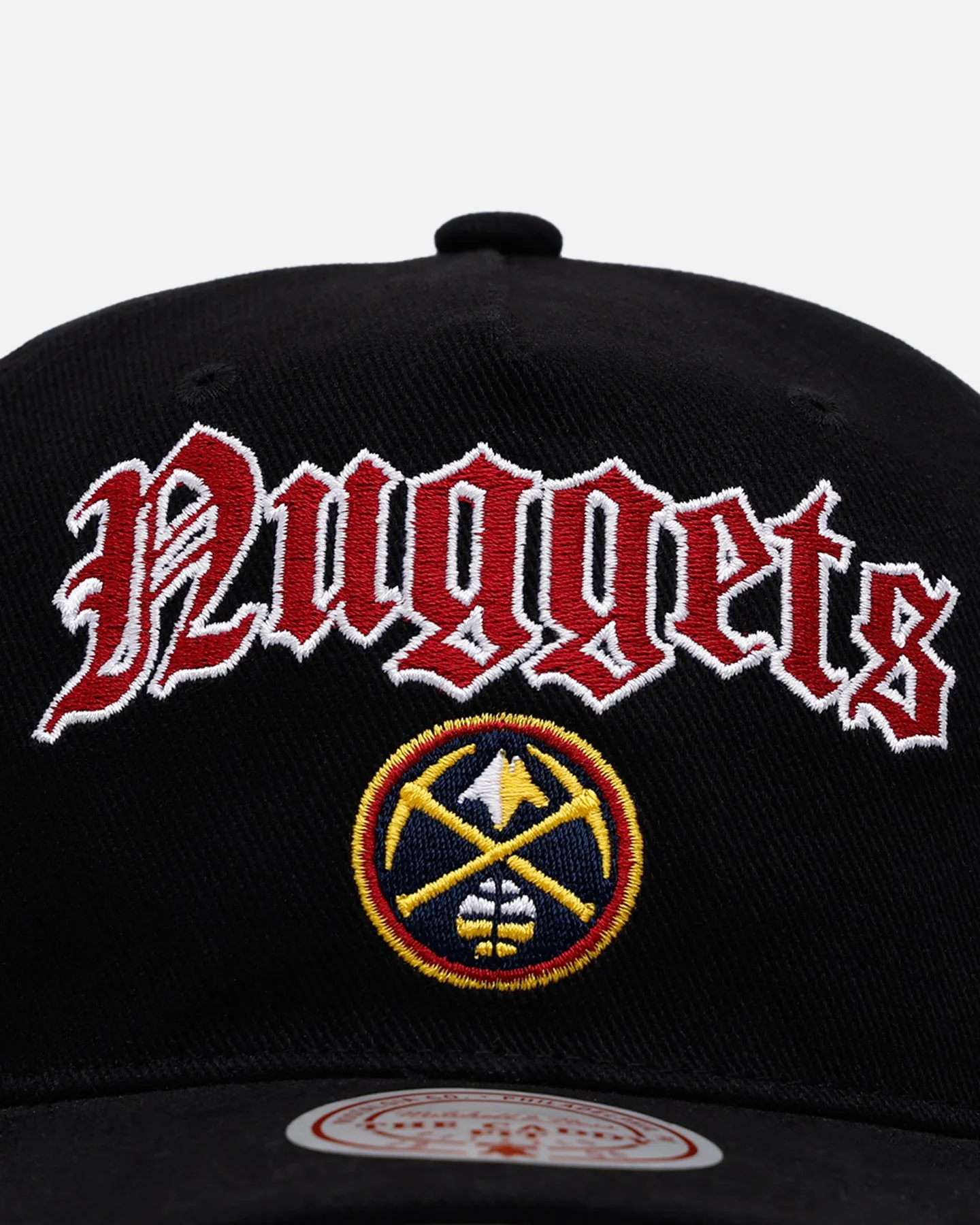 Mitchell & Ness Denver Nuggets 'Old English' Caddy Fit Snapback Black