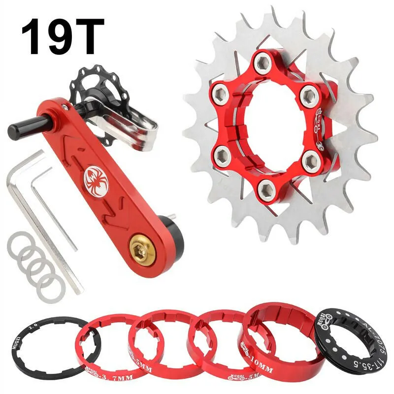 MUQZI Conversion Kit 18T 19T 20T 21T 22T Single Speed Cassette Cog And Chain Tensioner For Road And MTB Bike
