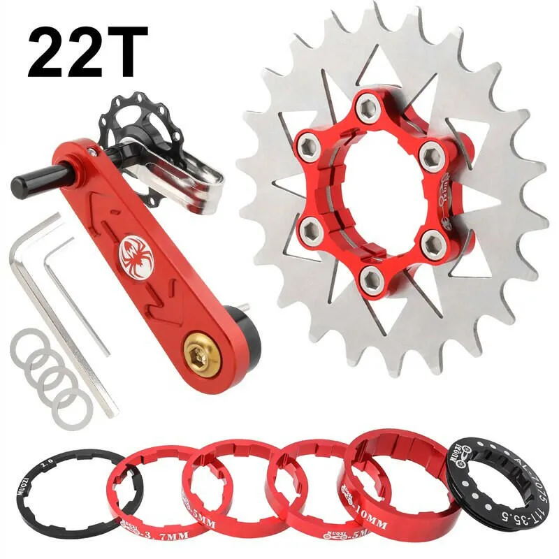 MUQZI Conversion Kit 18T 19T 20T 21T 22T Single Speed Cassette Cog And Chain Tensioner For Road And MTB Bike