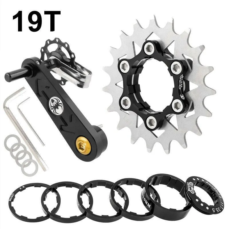 MUQZI Conversion Kit 18T 19T 20T 21T 22T Single Speed Cassette Cog And Chain Tensioner For Road And MTB Bike
